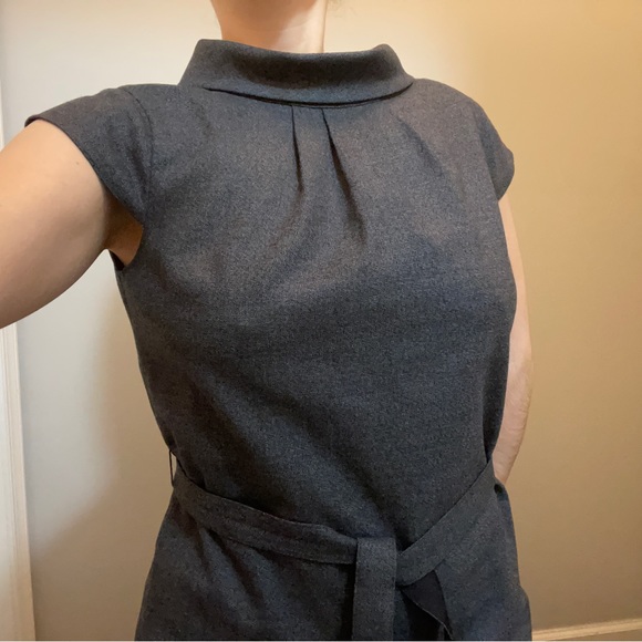 COPY - Brooks Brothers Wool dress sheath collared midi grey size 2 NWT - Picture 11 of 15